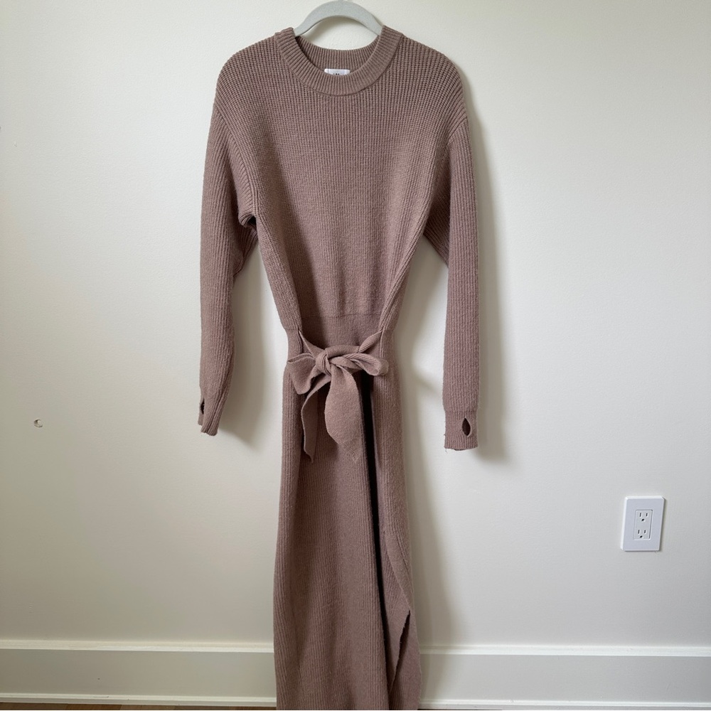 LPA sweater dress with tie waist